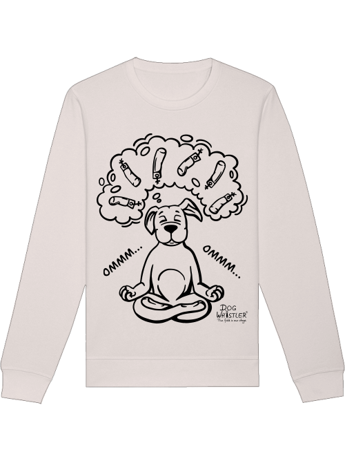Sweatshirt Roller mit DOGWHISTLER Motiv "ommm" Dummys in schwarz
