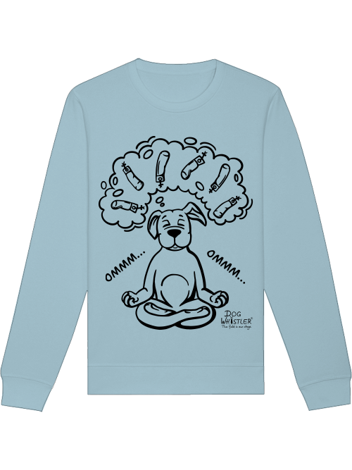 Sweatshirt Roller mit DOGWHISTLER Motiv "ommm" Dummys in schwarz