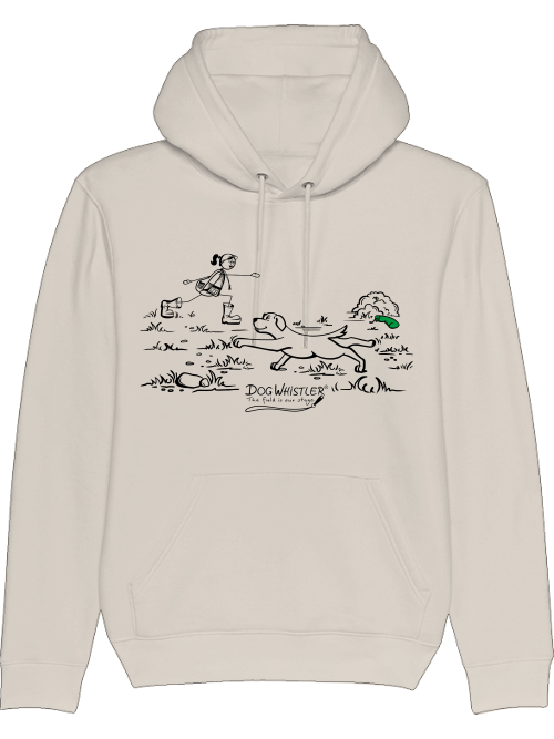 Bio-Unisex Hoodie Cruiser mit DOGWHISTLER Motiv "Stretching"
