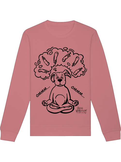 Sweatshirt Roller mit DOGWHISTLER Motiv "ommm" Dummys in schwarz