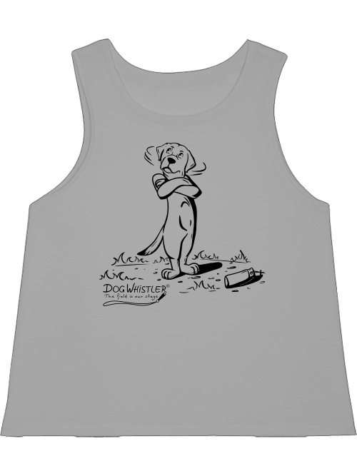 TankTop Dancer XS-XL DOGWHISTLER Motiv "phhht!" Druck in schwarz und weiß