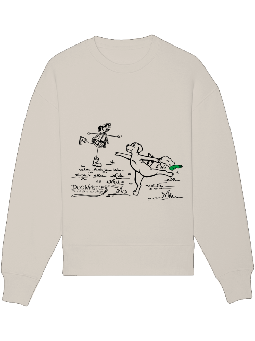 Basic UNISEX-Sweatshirt Radder mit lässiger Passform DOGWHISTLER Motiv "Schwanensee"
