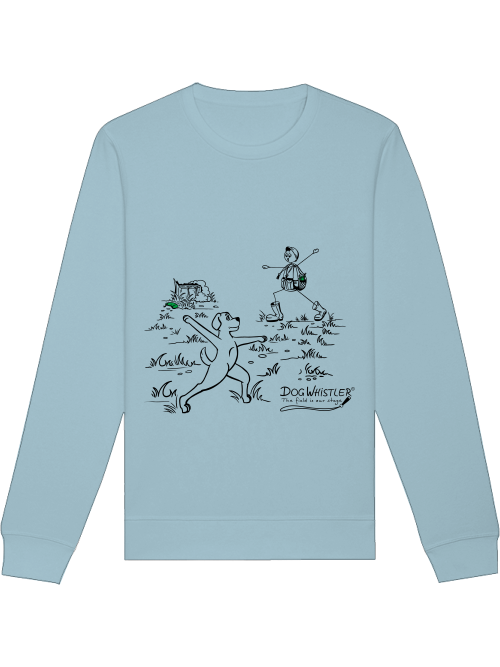 Unisex Sweatshirt Roller mit DOGWHISTLER Motiv "hands up"