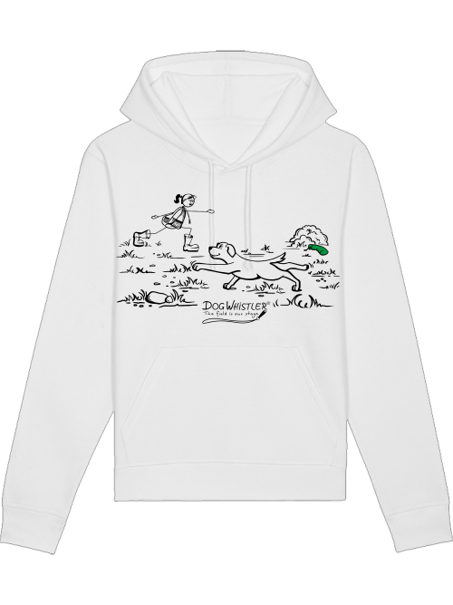 Unisex Hoodie Drummer mit DOGWHISTLER Motiv "Stretching"