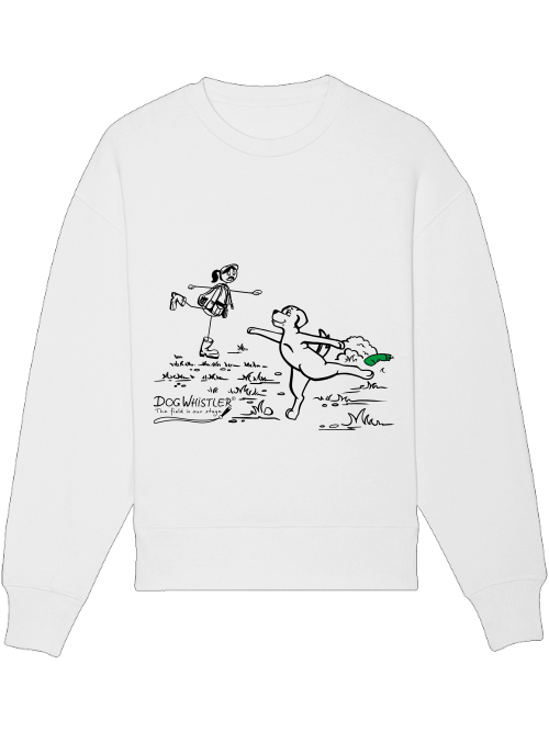 Basic UNISEX-Sweatshirt Radder mit lässiger Passform DOGWHISTLER Motiv "Schwanensee"