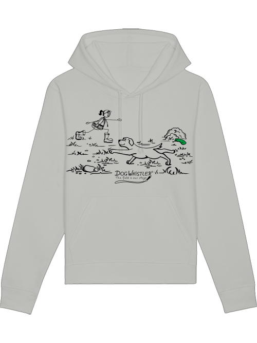 Unisex Hoodie Drummer mit DOGWHISTLER Motiv "Stretching"