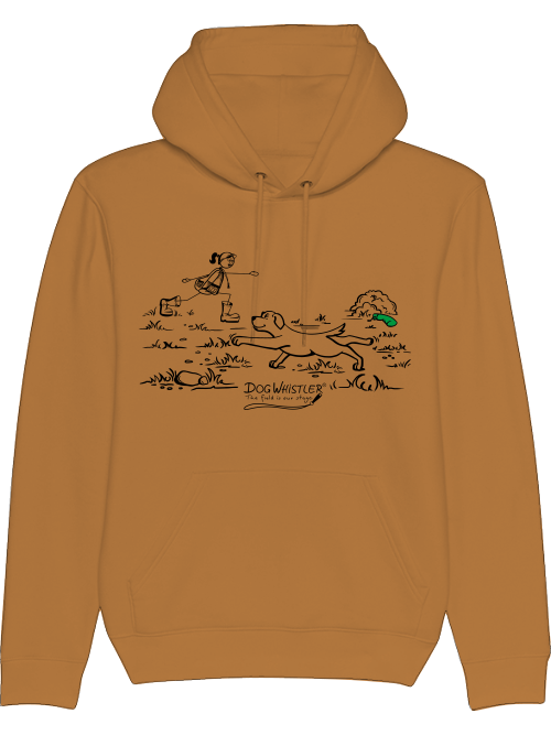 Bio-Unisex Hoodie Cruiser mit DOGWHISTLER Motiv "Stretching"