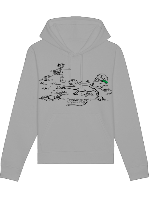 Unisex Hoodie Drummer mit DOGWHISTLER Motiv "Stretching"