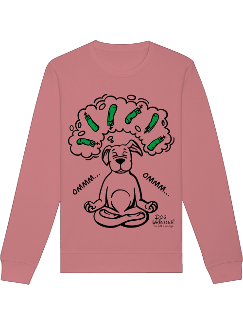 Sweatshirt Roller mit DOGWHISTLER Motiv "ommm" Dummys in grün