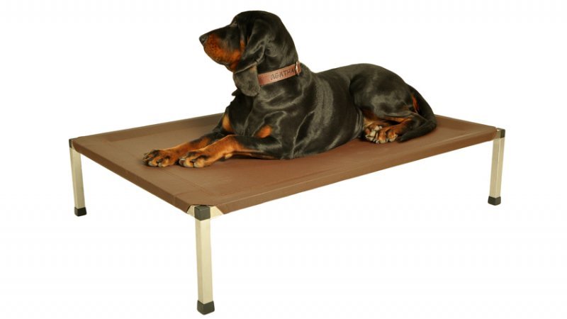 Hundeliege ANADI Klassik Größe M, L, XL. Das Luxus-Hundebett mit Edelstahlgestell für Hunderassen bis 60 kg