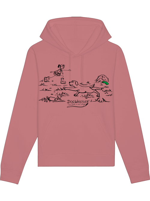 Unisex Hoodie Drummer mit DOGWHISTLER Motiv "Stretching"