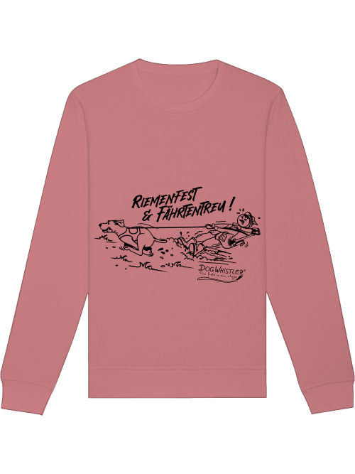 Sweatshirt Roller mit DOGWHISTLER Motiv "Riemenfest & Fährtentreu !"