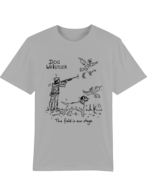 Unisex T-Shirt Sparker DOGWHISTLER Motive "Fasanenjagd mit Spaniel, Labrador- und Golden Retriever"