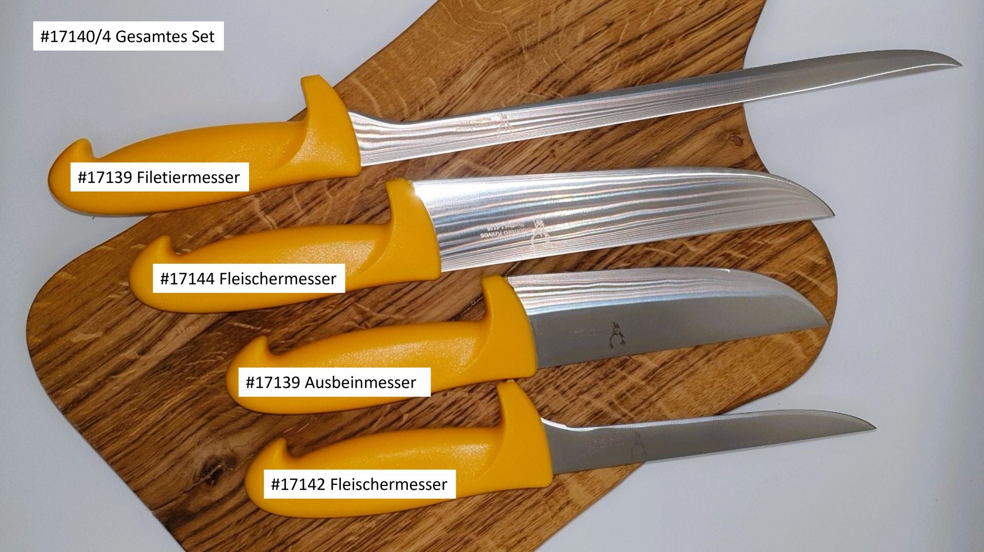 Preiswerte und gute Zerwirkmesser Einzeln/Set von Guerrero Knives Standard-Serie