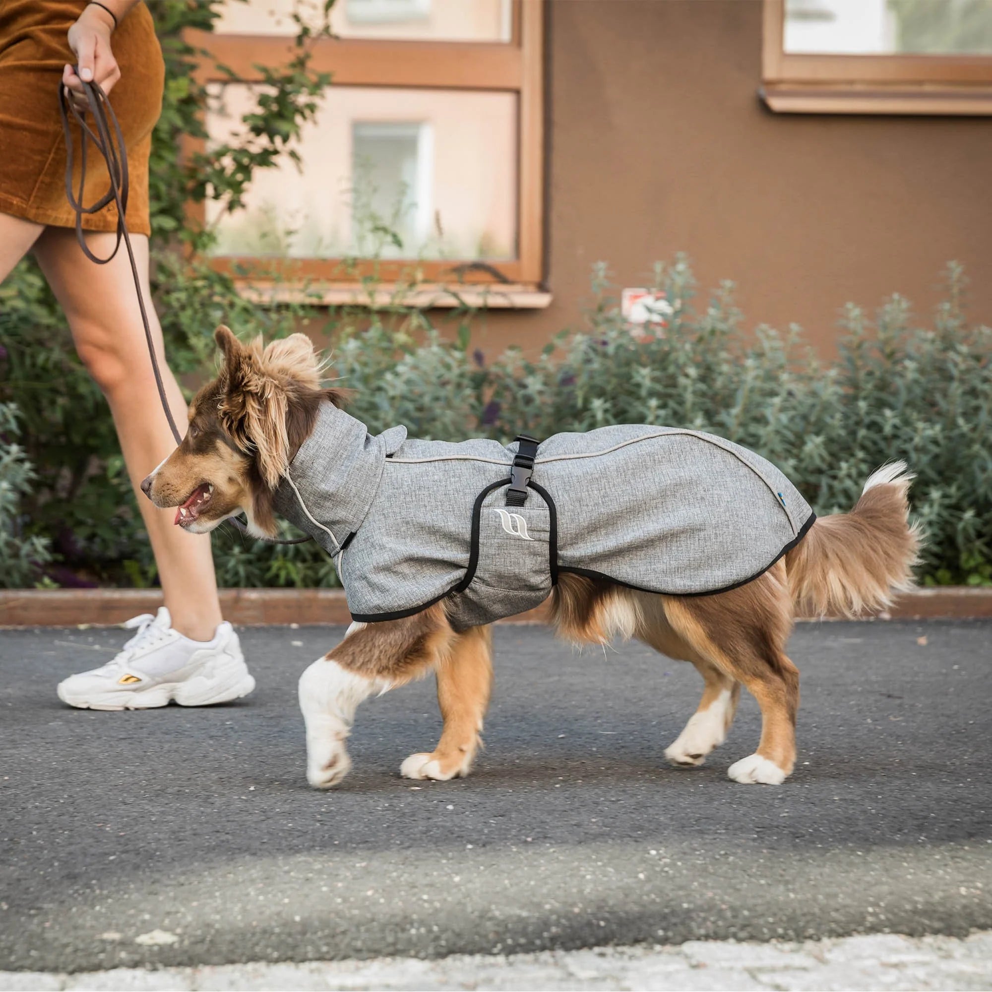 "Nella" Allround Hundemantel von Back on Track in grau 25-90 cm Rückenlänge