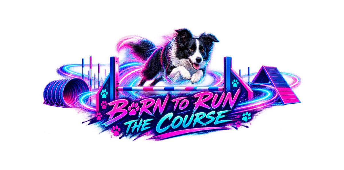 Motiv Born to Run the Course – kompletter Rundum-Druck der Tasse
