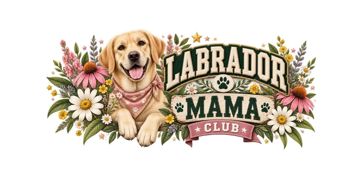 Motiv Labrador Mama Club – kompletter Rundum-Druck der Tasse
