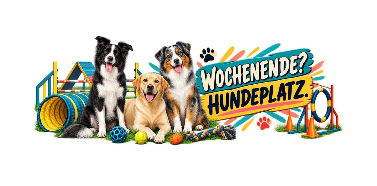 Motiv Wochenende? Hundeplatz. – kompletter Rundum-Druck der Tasse