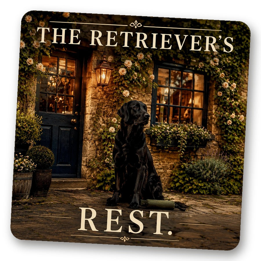 Untersetzer "The Retriever's Rest."
