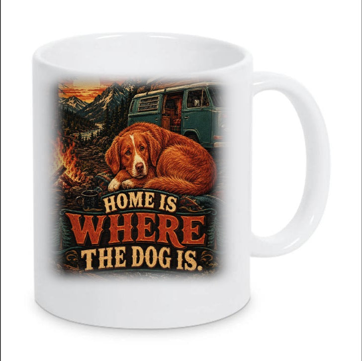 Kaffeetasse "Home Is Where The Dog Is."