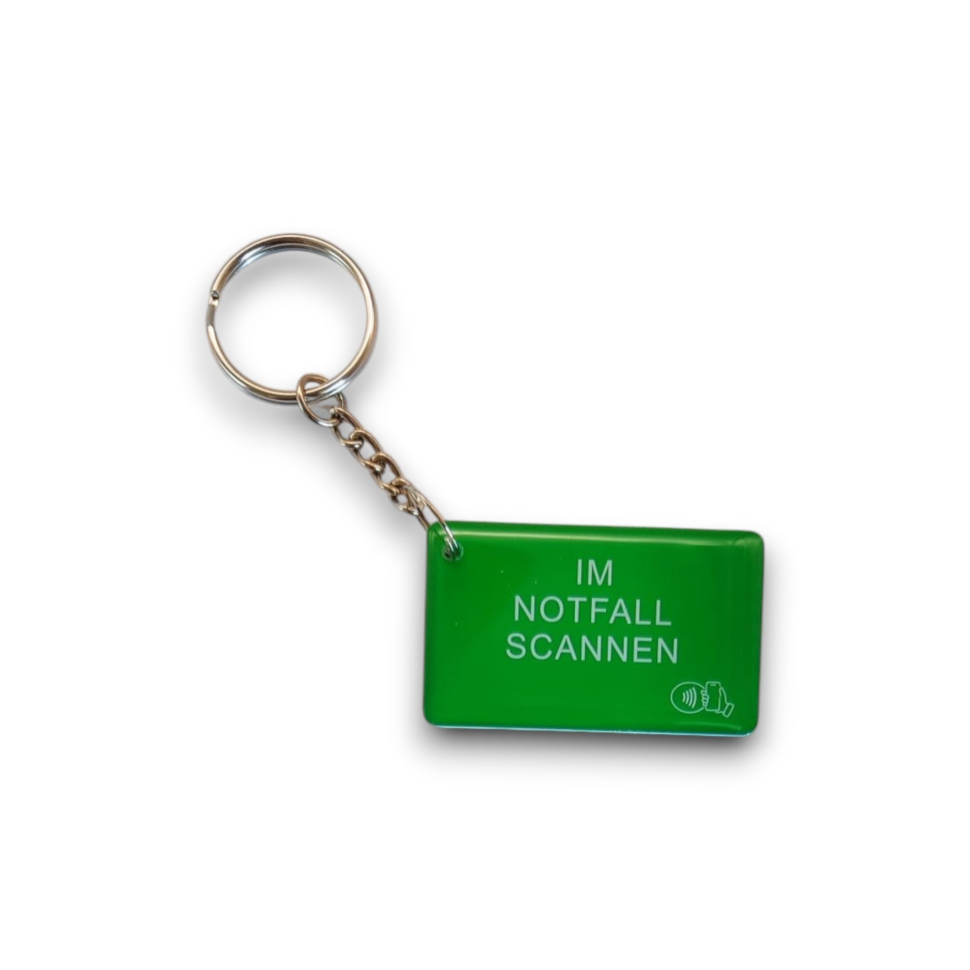 NFC-Notfallpass für Sportler und Outdoor – Epoxidharz Grün