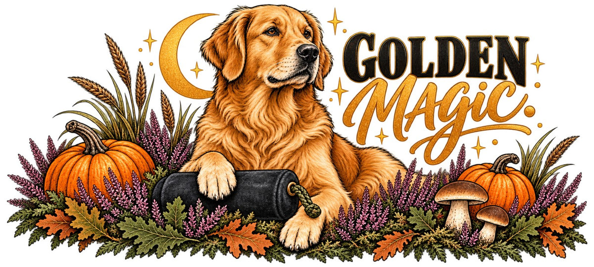 Motiv Golden Magic. – kompletter Rundum-Druck der Tasse