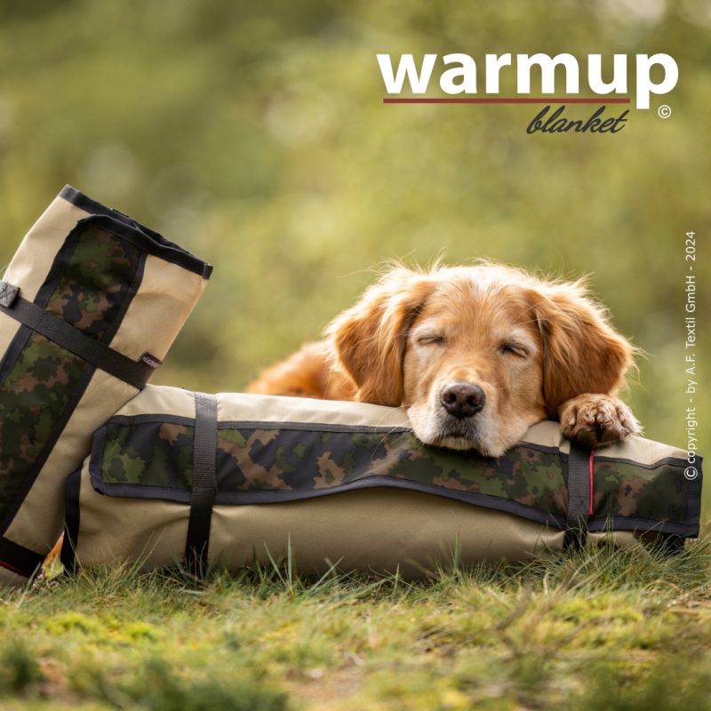Outdoor Hundedecke warmup© BLANKET "BASIC" CAMOUFLAGE zusammenrollbar