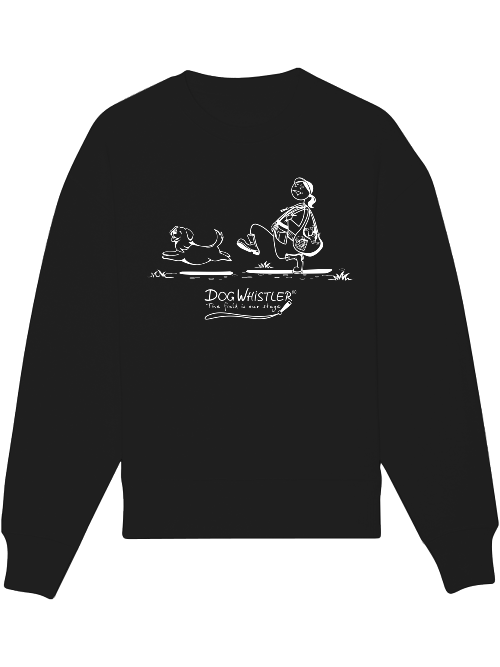 Basic UNISEX-Sweatshirt Radder mit lässiger Passform DOGWHISTLER Motiv Keuch