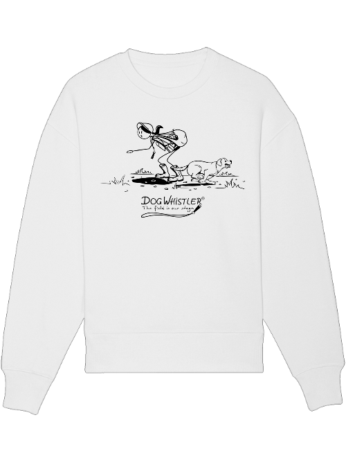 Basic UNISEX-Sweatshirt Radder mit lässiger Passform DOGWHISTLER Motiv uuups