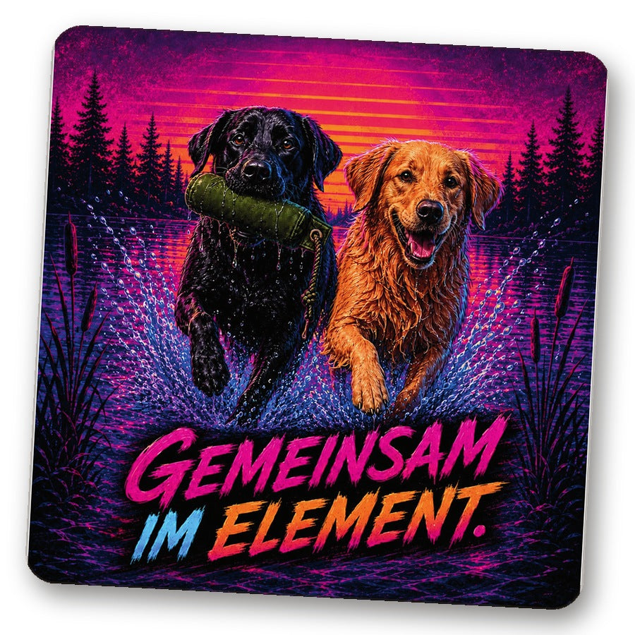 Untersetzer "Gemeinsam im Element."