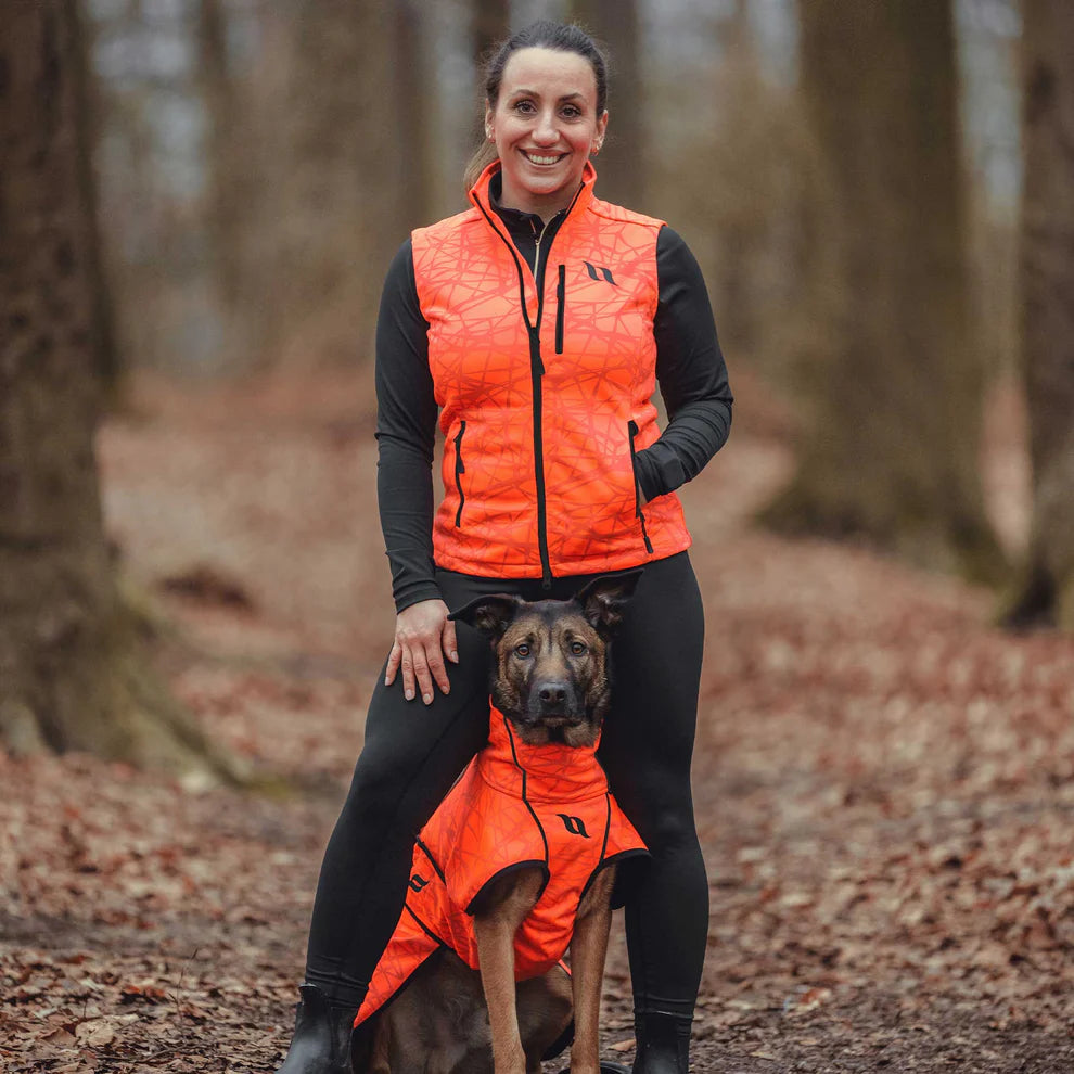 Outdoor-Damenweste "Flash" mit Iontex®️ Fleece gefüttert in orange
