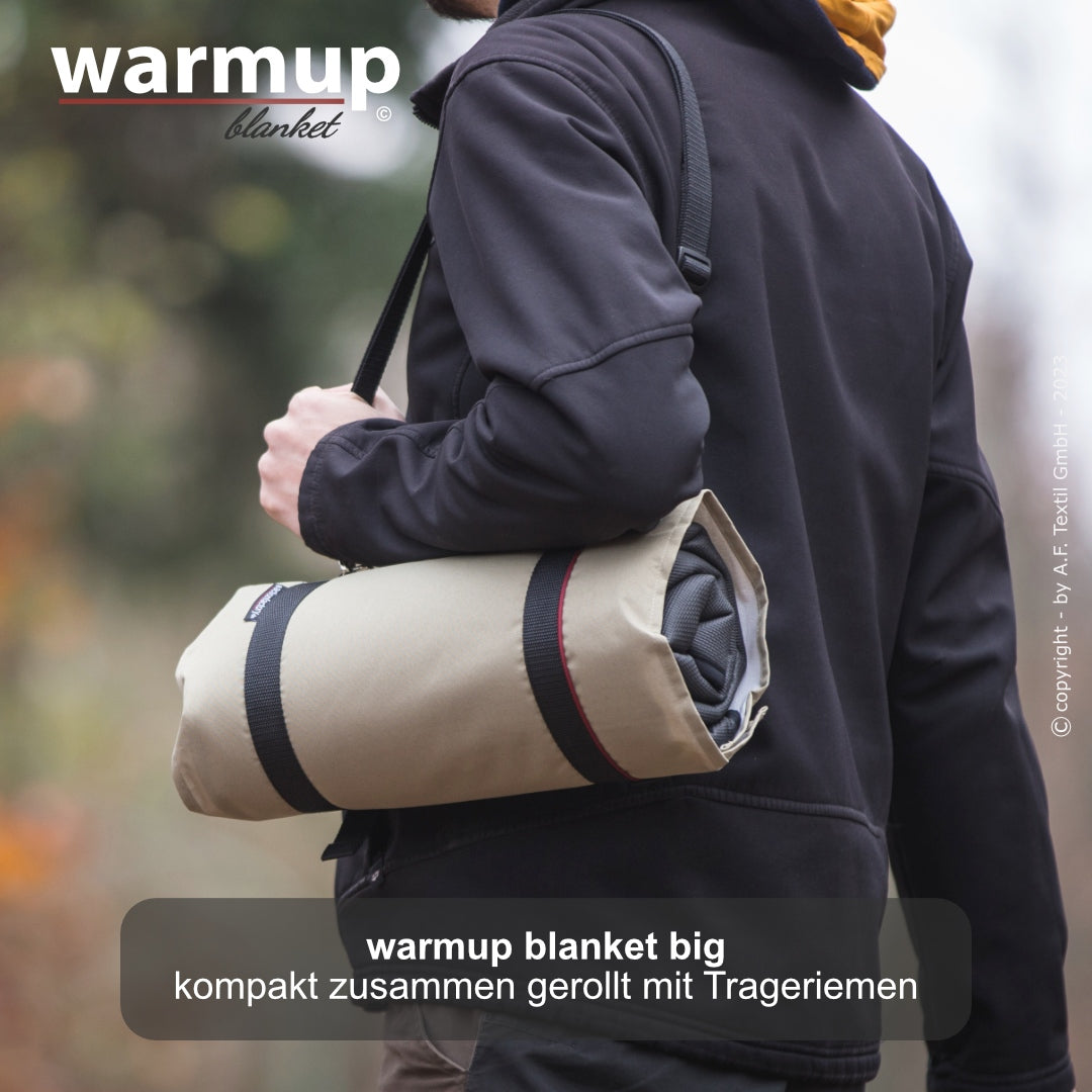 Outdoor Hundedecke warmup© BLANKET "BIG" -camouflage - zusammenrollbar mit Tragegurt (Kopie)