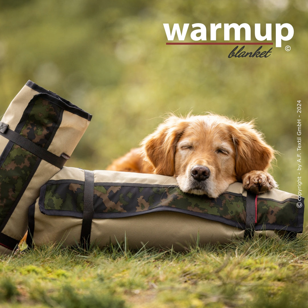 Outdoor Hundedecke warmup© BLANKET "BIG" -camouflage - zusammenrollbar mit Tragegurt (Kopie)