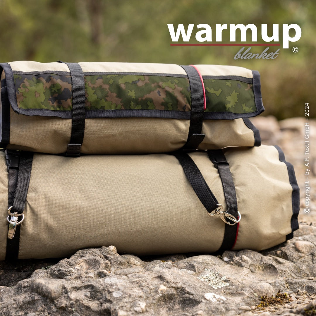 Outdoor Hundedecke warmup© BLANKET "BIG" -camouflage - zusammenrollbar mit Tragegurt (Kopie)