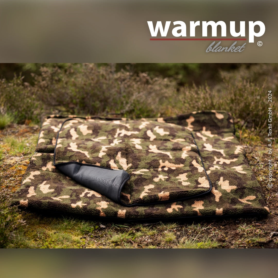 Outdoor Hundedecke warmup© BLANKET "BIG" -camouflage - zusammenrollbar mit Tragegurt (Kopie)