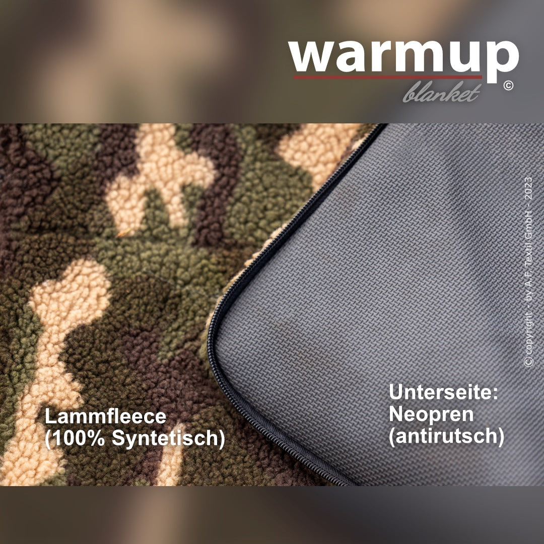 Outdoor Hundedecke warmup© BLANKET "BIG" -camouflage - zusammenrollbar mit Tragegurt (Kopie)