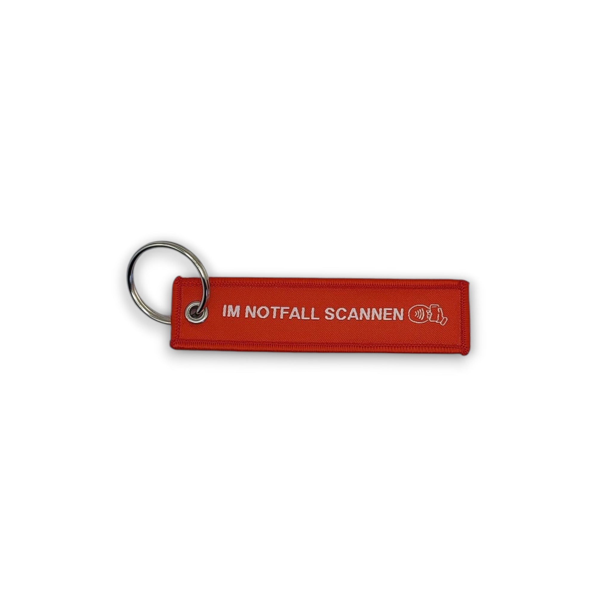 NFC-Notfallpass Hund Gewebt Rot