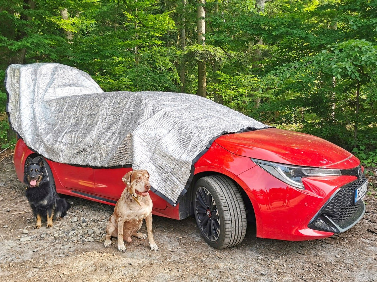 Sonnenschutzplane 90% für Fahrzeuge, Hitzeschutz für Mensch und Hund