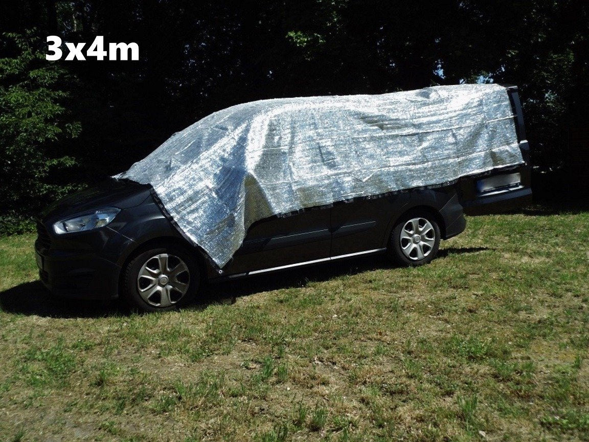 Alunet Schattennetz 4x6 m – Hitzeschutz für Auto, Mensch, Hund