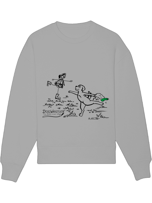 Basic UNISEX-Sweatshirt Radder mit lässiger Passform DOGWHISTLER Motiv "Schwanensee"